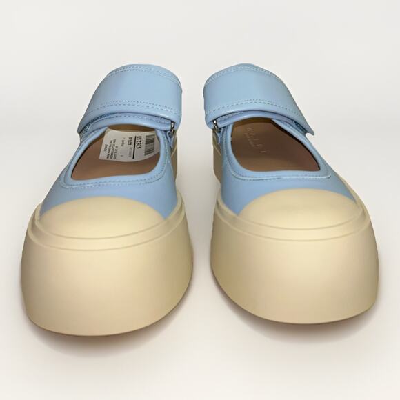Marni Mary Jane Sneakers- EUR 36 /US 5.5 - Baby Blue Leather Shoes- Retail $875 - Picture 5 of 8